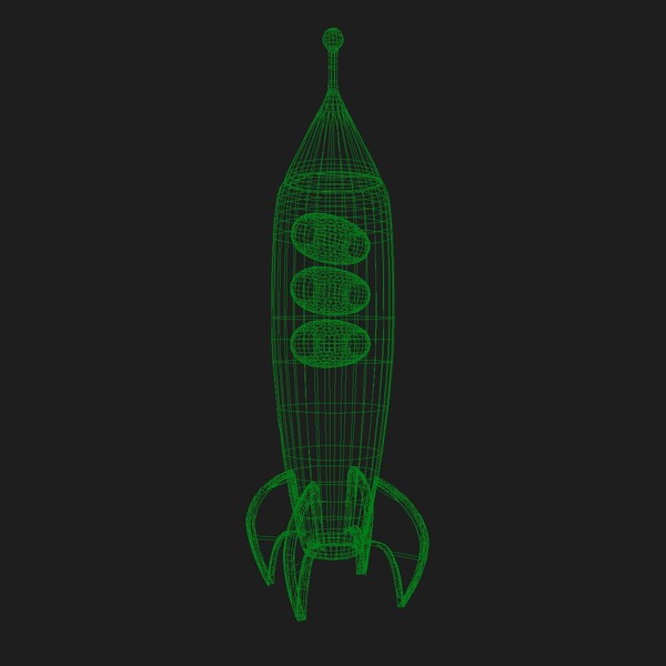 3ds max rocketship - Toy Rocketship B by MP Design